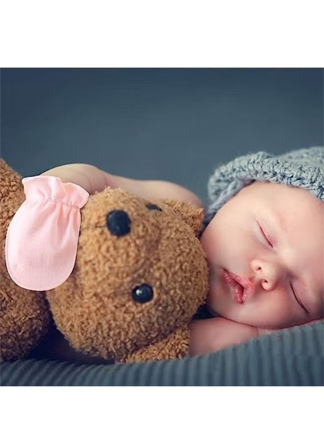 Happy D 4 Pair Baby Anti Scratch Mittens for Newborn Boys Girls, Elasticity Adjustable Breathable Meshes No Scratching Gloves Mitts Mits, Suit 0-12 Months Boy And Girl - Image 5