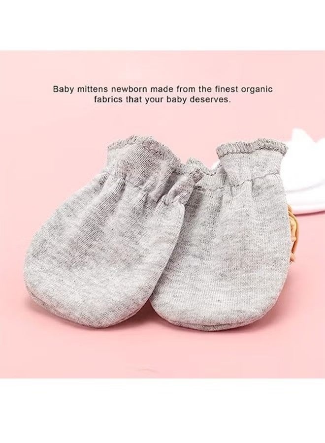 Happy D 4 Pair Baby Anti Scratch Mittens for Newborn Boys Girls, Elasticity Adjustable Breathable Meshes No Scratching Gloves Mitts Mits, Suit 0-12 Months Boy And Girl - Image 3