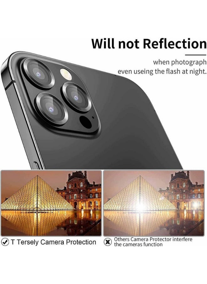 Protect PROTECT Xzoom Lens Protector for iPhone 15 Pro / 15 Pro Max | Sapphire Glass, Metal Frame, Clear, Black – Model: XIP15PBLK  - Image 3