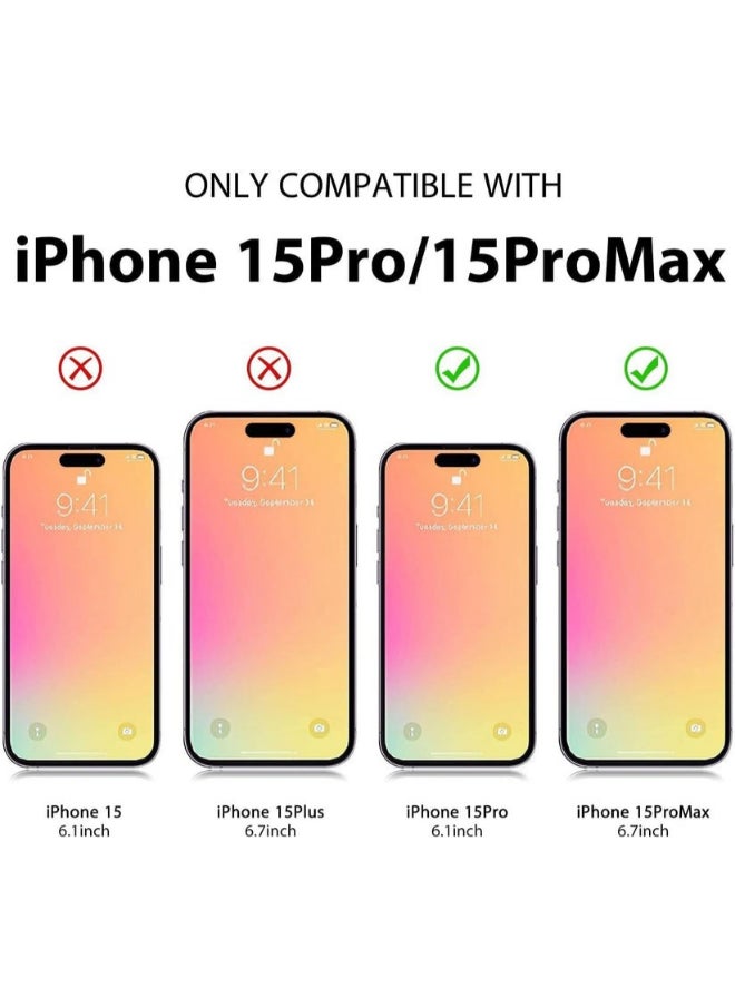 Protect PROTECT Xzoom Lens Protector for iPhone 15 Pro / 15 Pro Max | Sapphire Glass, Metal Frame, Clear, Black – Model: XIP15PBLK  - Image 2
