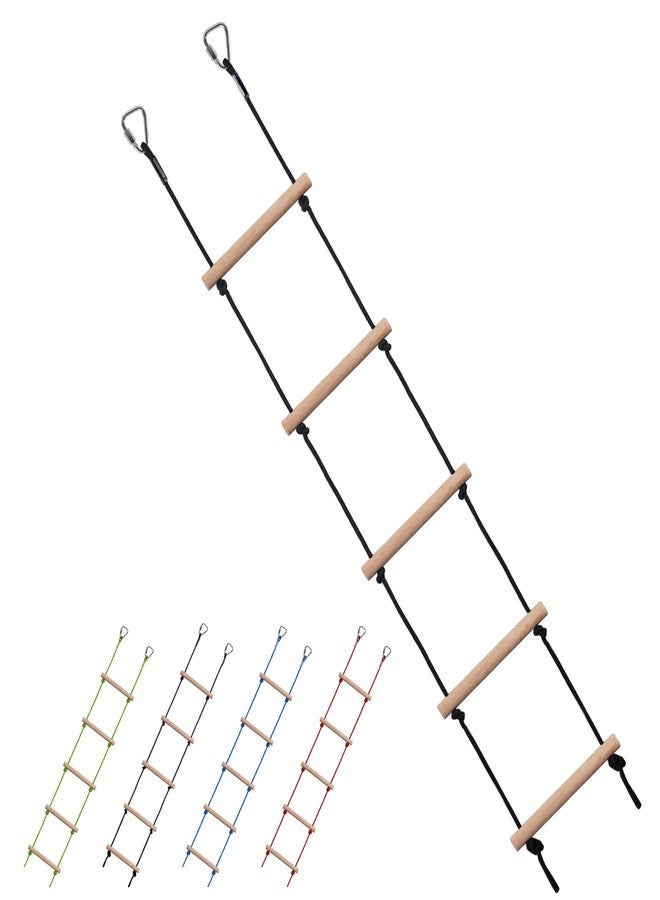 ChengFu Kids Climbing Rope Ladder, Hanging Ladder for Swing Accessories (2 Hooks) - Image 1