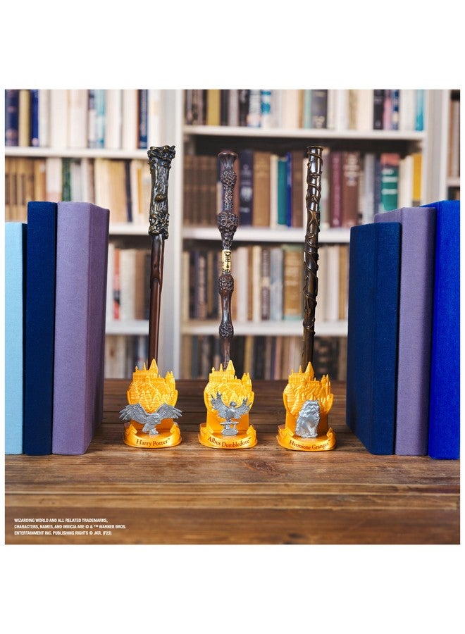 Wizarding World Harry Potter, 12-inch Magical Collector Albus Dumbledore Wand with Stand & Die-cast Icon, Magical Creatures Series - Image 3