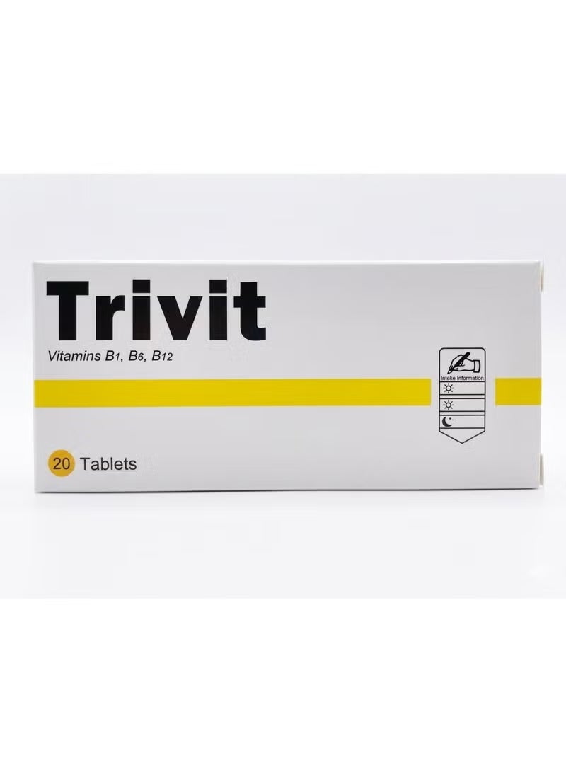 Trivit Vitamin B1, B6, B12 Supplement Tablets - Pack of 20's