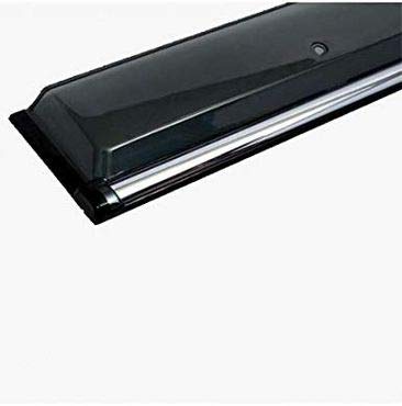 Decode Car rain Window Door Visor Wind deflectors and sunshield Protectors with Chrome/Silver Linning for car Amaze 2018 Onwards - Image 2