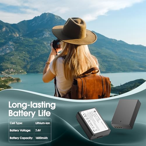 FirstPower Replacement LP-E10 Batteries Compatible with Canon EOS Rebel T3, T5, T6, T7, T100, Kiss X50, Kiss X70, EOS 1100D, 1200D, 1300D, 2000D, 3000D, 4000D Cameras (2-Pack 1600mAh) - Image 3