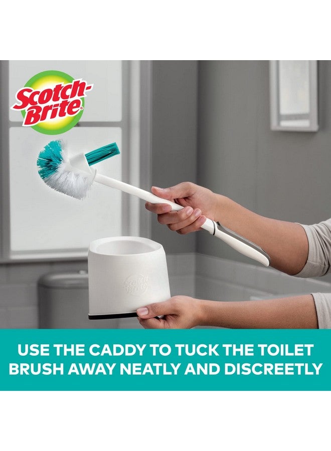 سكوتش فرشاة بلاستيكية فاخرة للحمام مع حاوية دائرية (أزرق، أبيض، Ix840121046، عبوة من قطعة واحدة) - Image 4