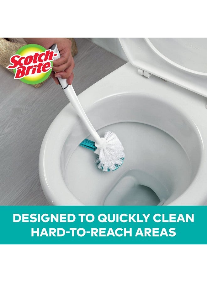 سكوتش فرشاة بلاستيكية فاخرة للحمام مع حاوية دائرية (أزرق، أبيض، Ix840121046، عبوة من قطعة واحدة) - Image 3