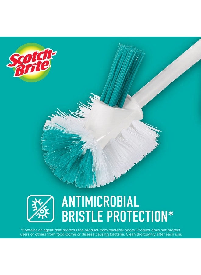 سكوتش فرشاة بلاستيكية فاخرة للحمام مع حاوية دائرية (أزرق، أبيض، Ix840121046، عبوة من قطعة واحدة) - Image 2