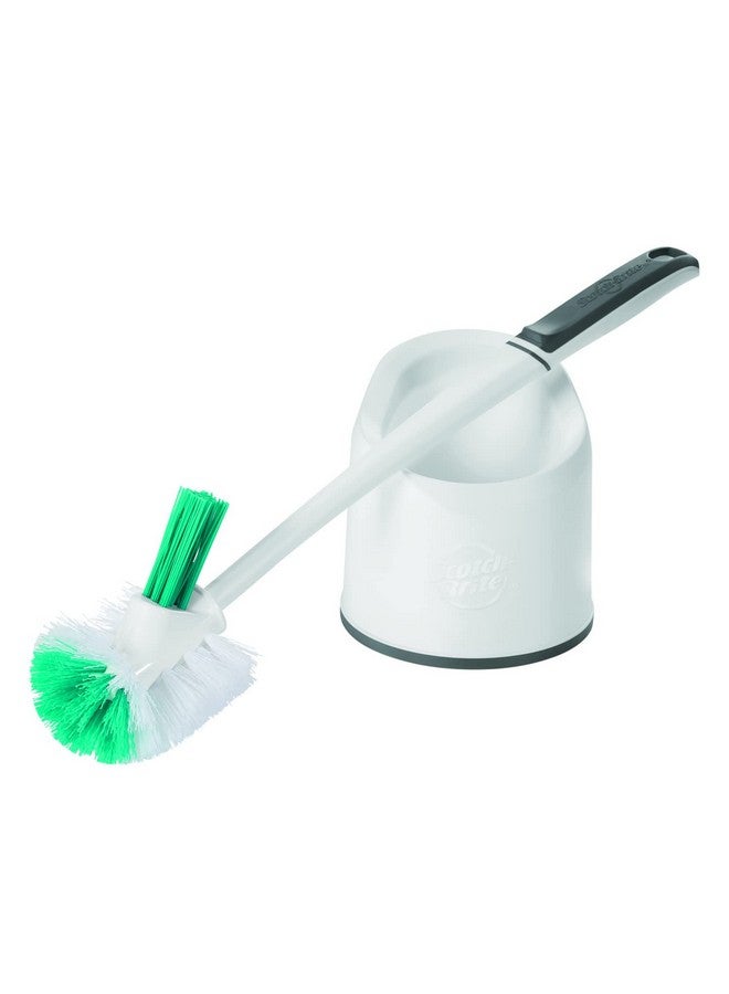 سكوتش فرشاة بلاستيكية فاخرة للحمام مع حاوية دائرية (أزرق، أبيض، Ix840121046، عبوة من قطعة واحدة) - Image 5