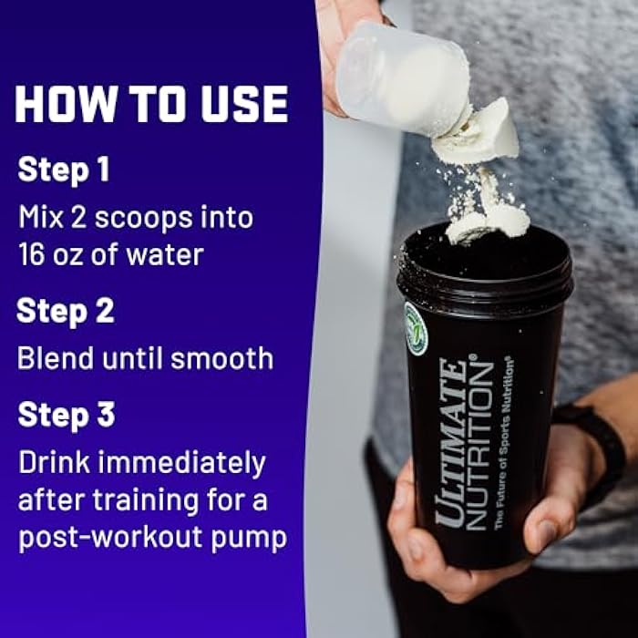 ULTIMATE NUTRITION مكمل الكربوهيدرات من ألتميت نيوترشن، ذرة وايزي - مسحوق بروتين كربوهيدرات غير منكه وباني عضلات لما بعد التمرين - بدون سكر، بدون نكهات أو ألوان أو محليات مضافة - 3 أرطال - Image 5