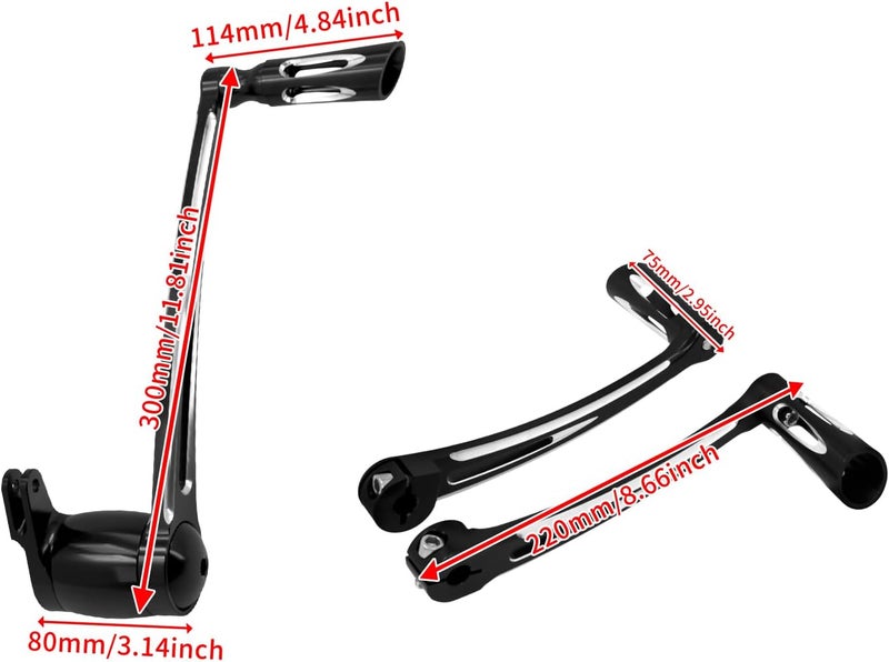 HDBUBALUS Rebacker Brake Arm Kit with Shift Levers for Harley Touring Models 2014-2020 - Image 4