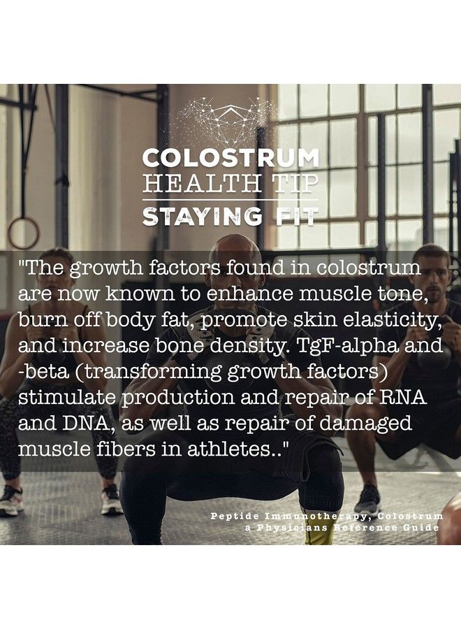 Colostrum Powder Capsules (180 Count) Immune Optimization & Recovery Dietary Supplement Gut Health Immune Support Keto Friendly