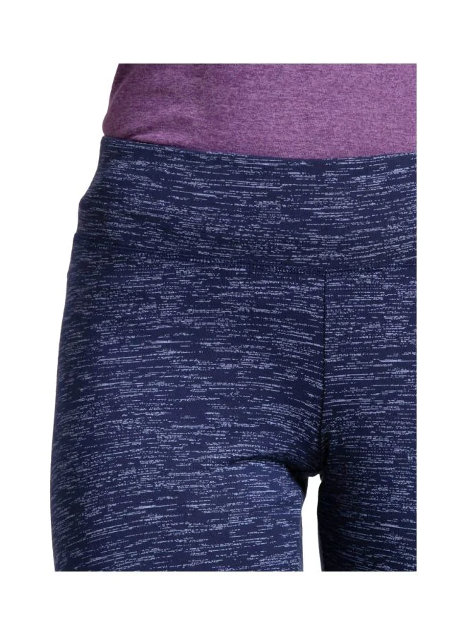 Jockey navy heather 1391 Women Super Combed Cotton Elastane Stretch Slim Fit Capri with Ultra soft Waistband for Women | Best Price UAE