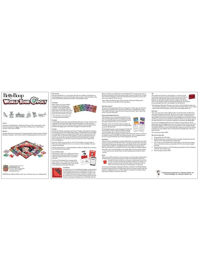 MasterPieces MasterPieces Opoly Board Games - Betty Boop World Tour Opoly - Officially Licensed Board Games For Adults, Kids, & Family - Image 4