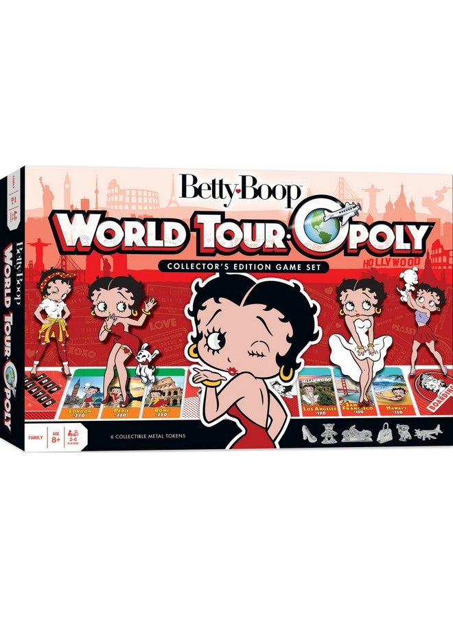 MasterPieces MasterPieces Opoly Board Games - Betty Boop World Tour Opoly - Officially Licensed Board Games For Adults, Kids, & Family - Image 1