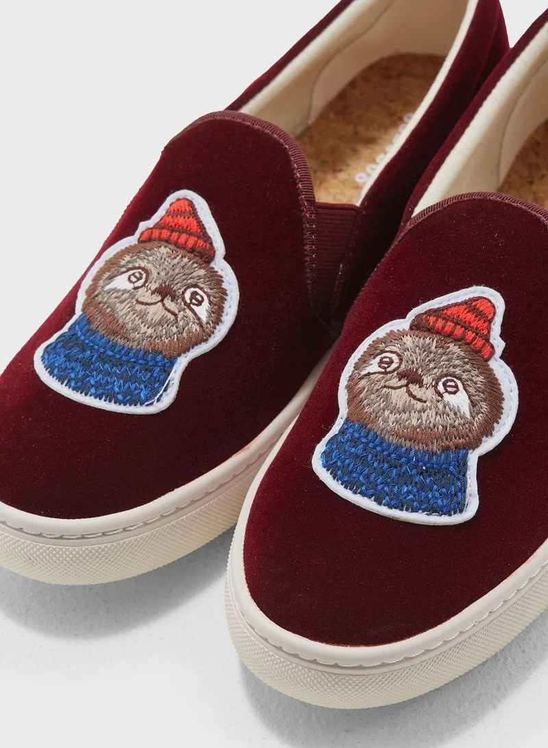 Soludos Embroidered Slip Ons