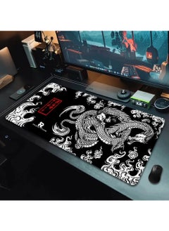Rock Pow Japanese Dragon Large Gaming Mousepad Keyboard Gamer Mouse Pad on The Table Speed Desk Mat Anime 800 * 300 * 3mm Mouse Mats  - Image 3