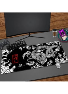 Rock Pow Japanese Dragon Large Gaming Mousepad Keyboard Gamer Mouse Pad on The Table Speed Desk Mat Anime 800 * 300 * 3mm Mouse Mats  - Image 2