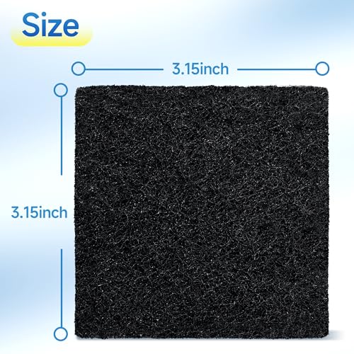 XBWW 20 Packs 3.15x3.15x0.32 Inch Odor Absorbing Filter Refills for EKO Trash Cans, Activated Charcoal Deodorizer Compatible with EKO Step & Touchless Garbage Cans with Built-in Filter Compartment - Image 3