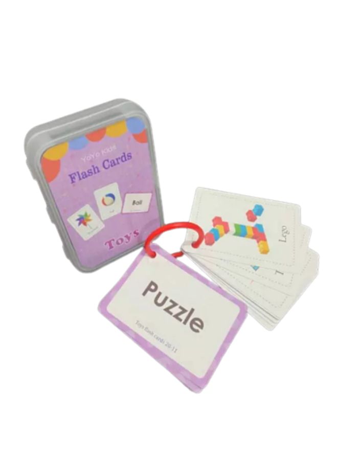 Educational Flash Cards Pocket Card Preschool Teaching Cards for kids, 20 Cards, Toys - Image 1