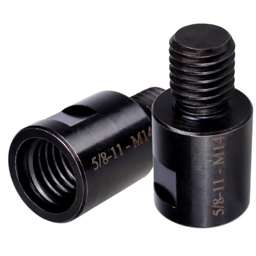 Saipe 2Pcs Angle Grinder Converter Adapters 5/8"-11 Female to M14/M10 Male, Attachments Interface Connector Thread for Polisher Drill Bit Connecting Tool - Image 4