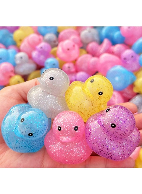No. 8 Little Yellow Duck Water Bath Toy Milk Tea Shop Colorful Duck Starry Sky Duck African Duck Various Expression-Color:Candy Duck-Height:No Logo