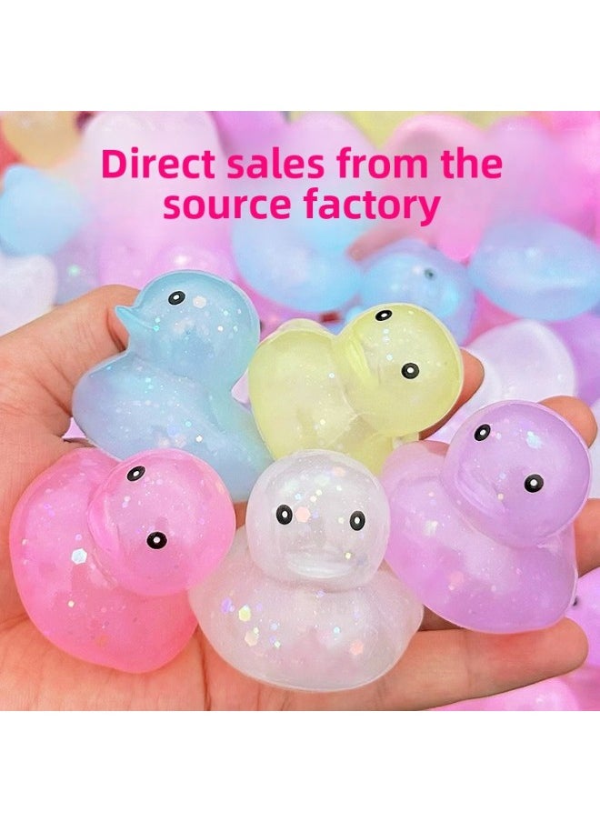 No. 8 Little Yellow Duck Water Bath Toy Milk Tea Shop Colorful Duck Starry Sky Duck African Duck Various Expression-Color:Candy Duck-Height:No Logo