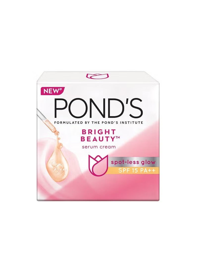 PONDS POND'S Bright Beauty Day Cream 35 g, Non-Oily, Mattifying Daily Face Moisturizer, SPF 15