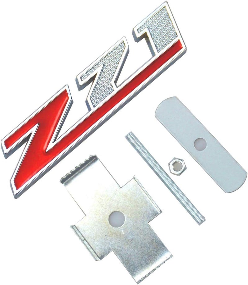 Aimoll 1PC Grille (Small) Z71 Emblem Badge for Gm Chevrolet Silverado 2500hd 3500hd Sierra Tahoe (Chrome Red) Cost saving user oriented build - Image 2