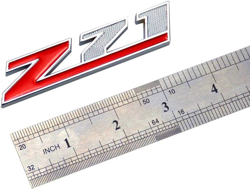 Aimoll 1PC Grille (Small) Z71 Emblem Badge for Gm Chevrolet Silverado 2500hd 3500hd Sierra Tahoe (Chrome Red) Cost saving user oriented build - Image 3