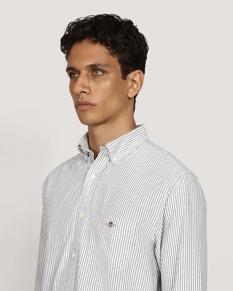 GANT  Regular Classic Oxford Stripe Shirt for Men | Best Price UAE