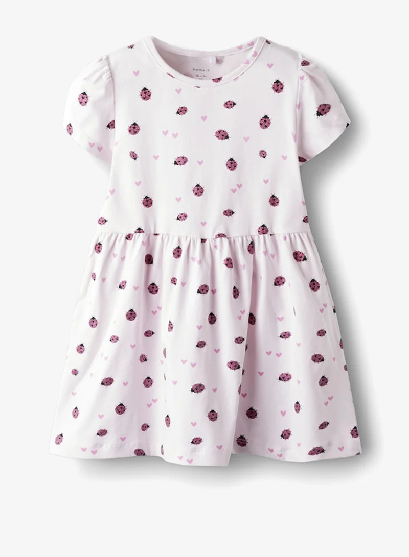 Name It light pink Kids Printed Midi Dress for Women | Best Price UAE