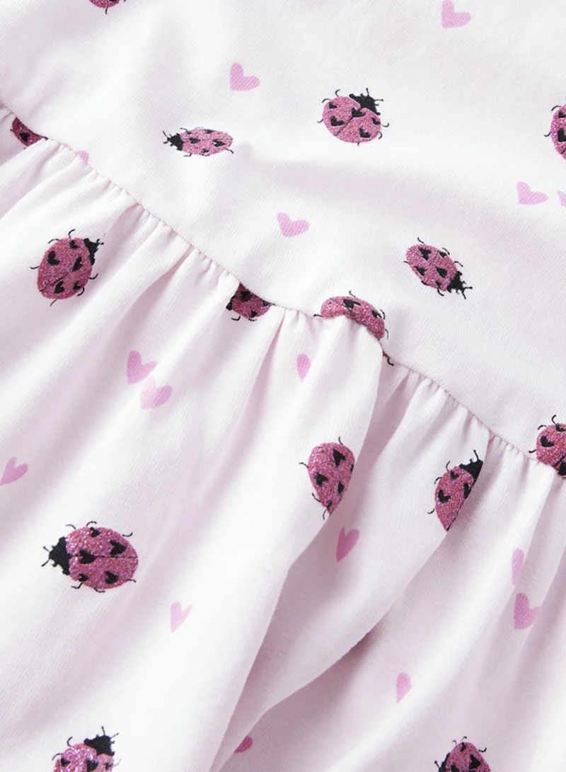 Name It light pink Kids Printed Midi Dress for Women | Best Price UAE