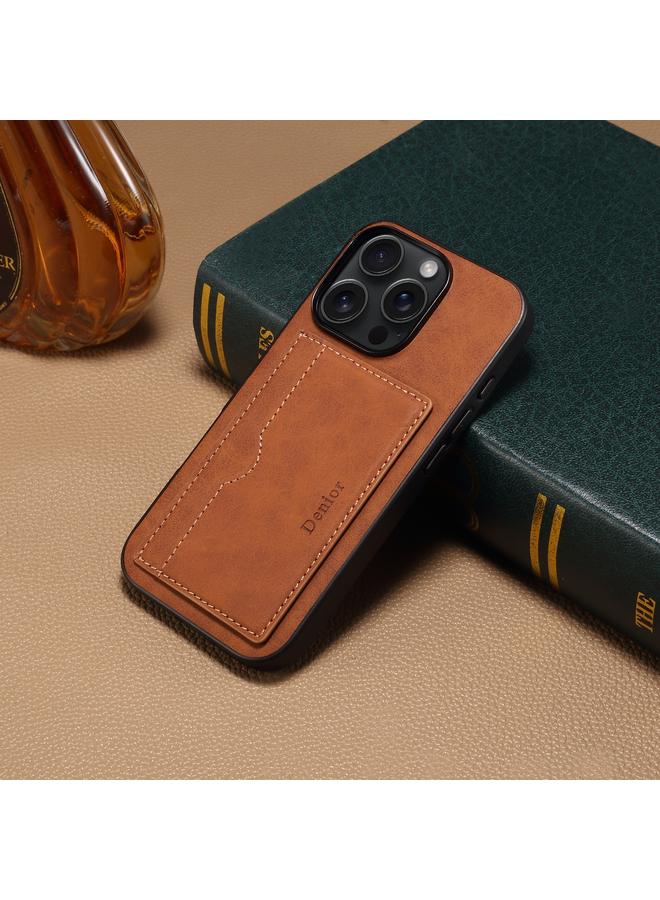 دينيور جراب لهاتف iPhone 16 Pro D08 من البولي يوريثان مع حامل بطاقة واحدة - Image 2