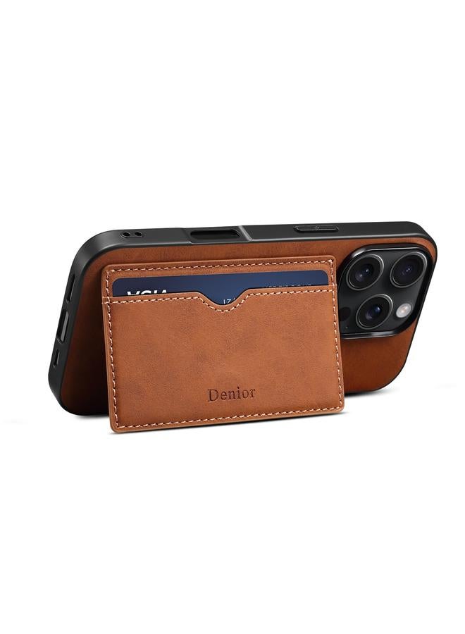 دينيور جراب لهاتف iPhone 16 Pro D08 من البولي يوريثان مع حامل بطاقة واحدة - Image 5