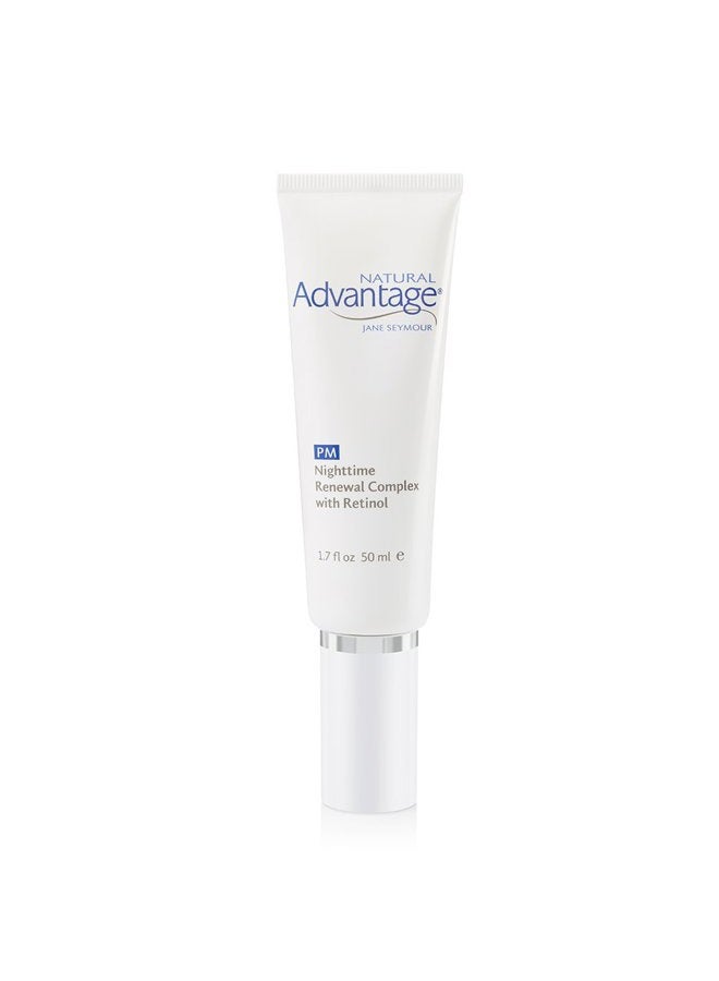 NATURAL ADVANTAGE Nighttime Renewal Complex with Retinol, Shea Butter, and Vitamin E for Enlarged Pores and Uneven Skin Tone, 50mls: by Jane Seymour - Image 1