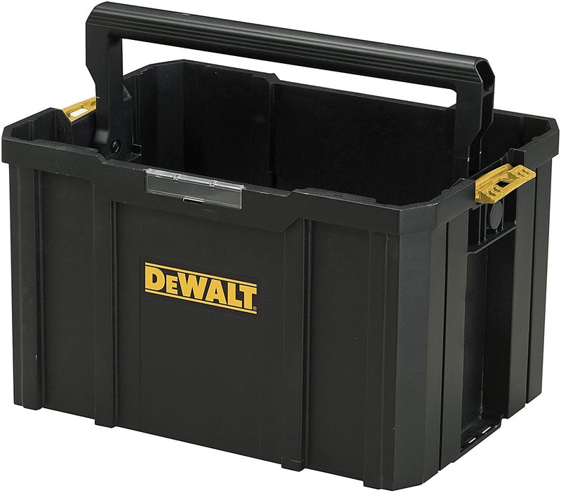 DEWALT DWST171228 TSTAK Tote Tool Box With Handle Large Interior For Bulk Storage Folded Ergonomic Carry Handle 10 Kg Weight Capacity 265L Volume Capacity 1 Year Warranty 44x32x275 cm - Image 1