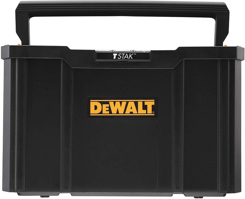 DEWALT DWST171228 TSTAK Tote Tool Box With Handle Large Interior For Bulk Storage Folded Ergonomic Carry Handle 10 Kg Weight Capacity 265L Volume Capacity 1 Year Warranty 44x32x275 cm - Image 2