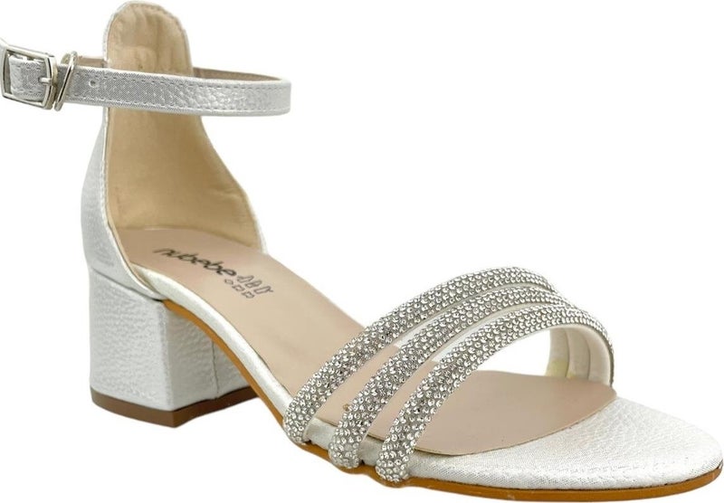 Nubebe 3 Piping Heeled Shoes Mother of Pearl  - Image 2