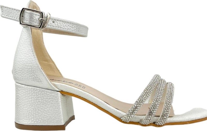Nubebe 3 Piping Heeled Shoes Mother of Pearl  - Image 1
