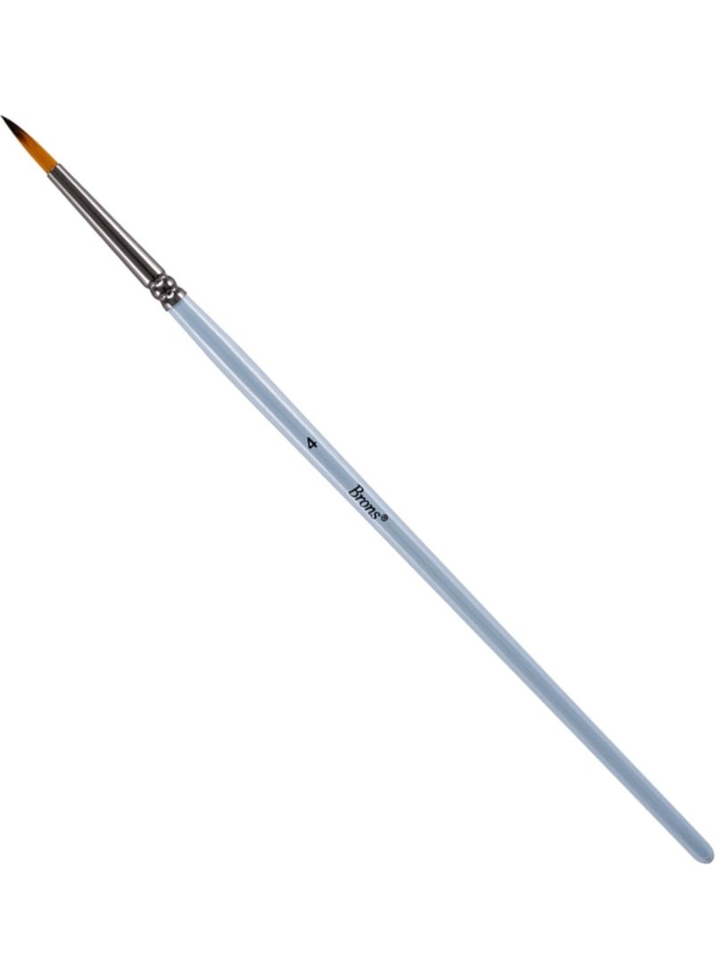 Brons - BR-755 123 Series No:4 Short Handle Watercolor Brush - Image 1
