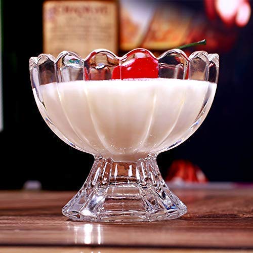 VILON Italian Premium Ice Cream and Pudding Transparent Glass Bowl 130 ml Set of 6 - Image 4