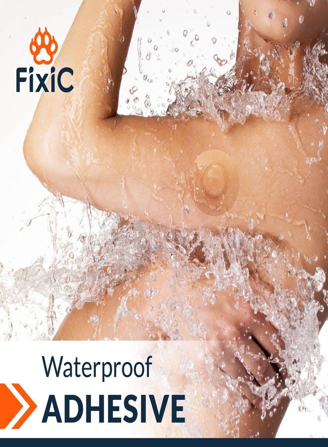 Fixic Libre 3 Sensor Covers - 25 Pack Small Size - Perfect Freestyle Adhesive Patches for Libre 3 & Plus Sensors - No Glue in the Center - Pre-Cut Back Paper - The Best Fixation for Your Sensor! (Tan) - Image 5