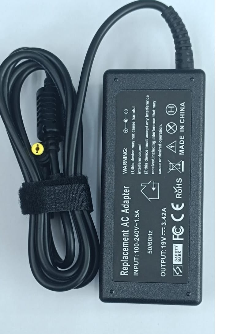 NMC Charger Compatible With Acer Aspire, Power Supply 19V 3.42A For Acer Es1-511 E1 E3 E3-111 E5 - Image 1