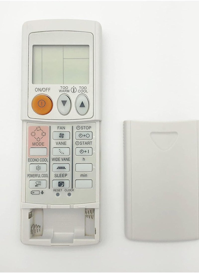 Universal Remote Control Replacement for Mitsubishi Air Conditioner A/C | Compatible with MSZ-A12NA, MSZ-GE09NA, MSZ-A15NA, MSZ-D30NA, MSZ-A24NA-1, KM07M, KM15E | Easy Setup, Celsius Display, High-Performance Control | Perfect for Mitsubishi A/C Models