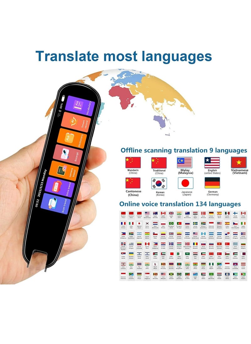 TIGER - Translation Pen Scan Reader – Text to Speech Device, Language Translator, OCR Reader Pen, Supports 134 Languages, Photo & Text & Voice Translation, Ideal for Dyslexia – White - Image 1
