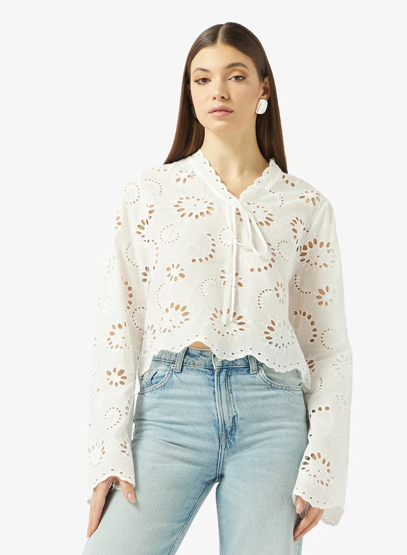 ايلا قميص شيفلي برباط