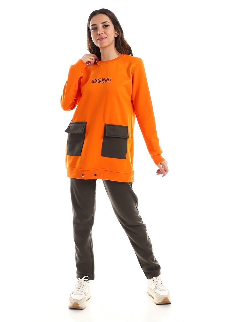 Caesar بدلة تدريب نسائية بجيوب أمامية - Image 1