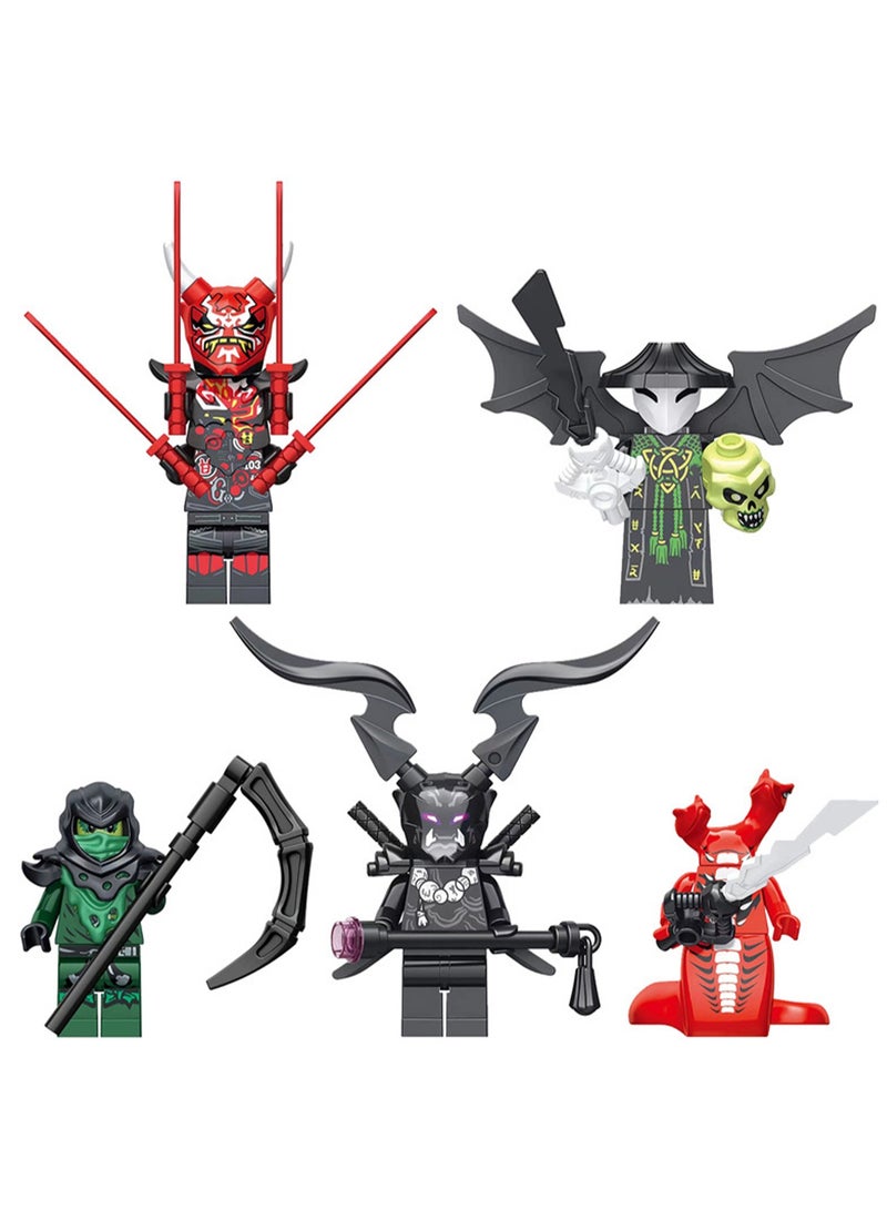 Ninja 5 Phantom Series Puzzle Assembling Ninja Building Blocks Minifigure Toys Boys Children Gift Bag Pack - Image 1