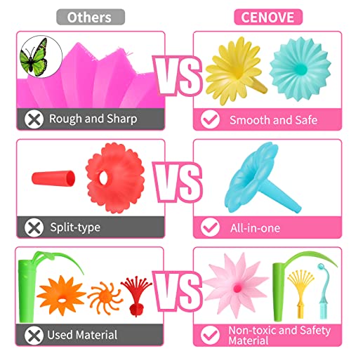 CENOVE Toddler Toys for 3 4 5 6 7 Year Old Girls and Boys,Flower Garden Building Toy with Carry Box, STEM Toys for Preschool Children Educational Activity - Image 5
